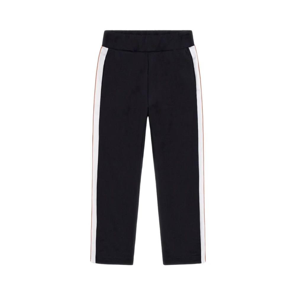 Roberto Cavalli Black Sweatpants, Male, 6 Y, Logo Print Cotton Joggers