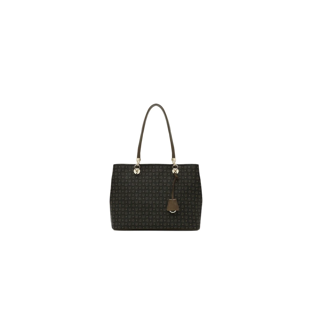 Pollini Heritage PVC Schoudertas Brown Dames