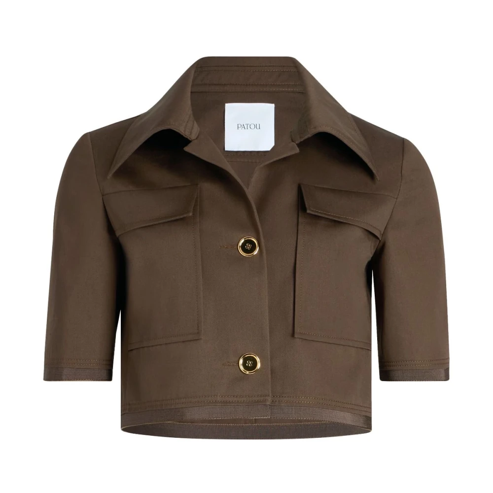 Patou Bruine jas Dames bovenkleding Brown Dames