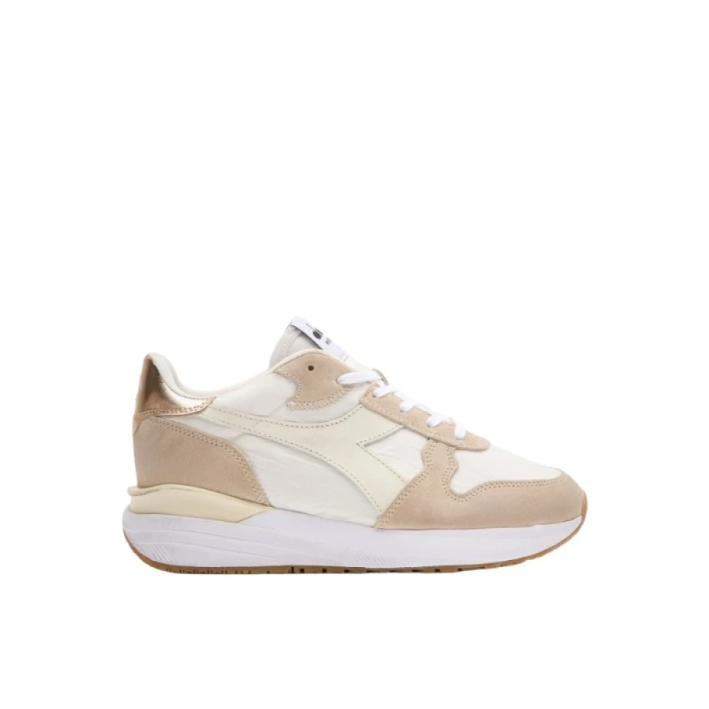Diadora Stijlvolle Dirty Sneakers Heren Schoenen Beige