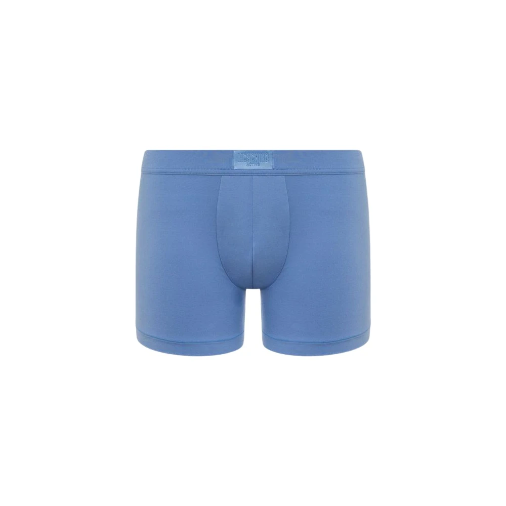 Moschino Homme Bleu - Boxer Court À Logo - Sous-Vêtements - Taille: Xl