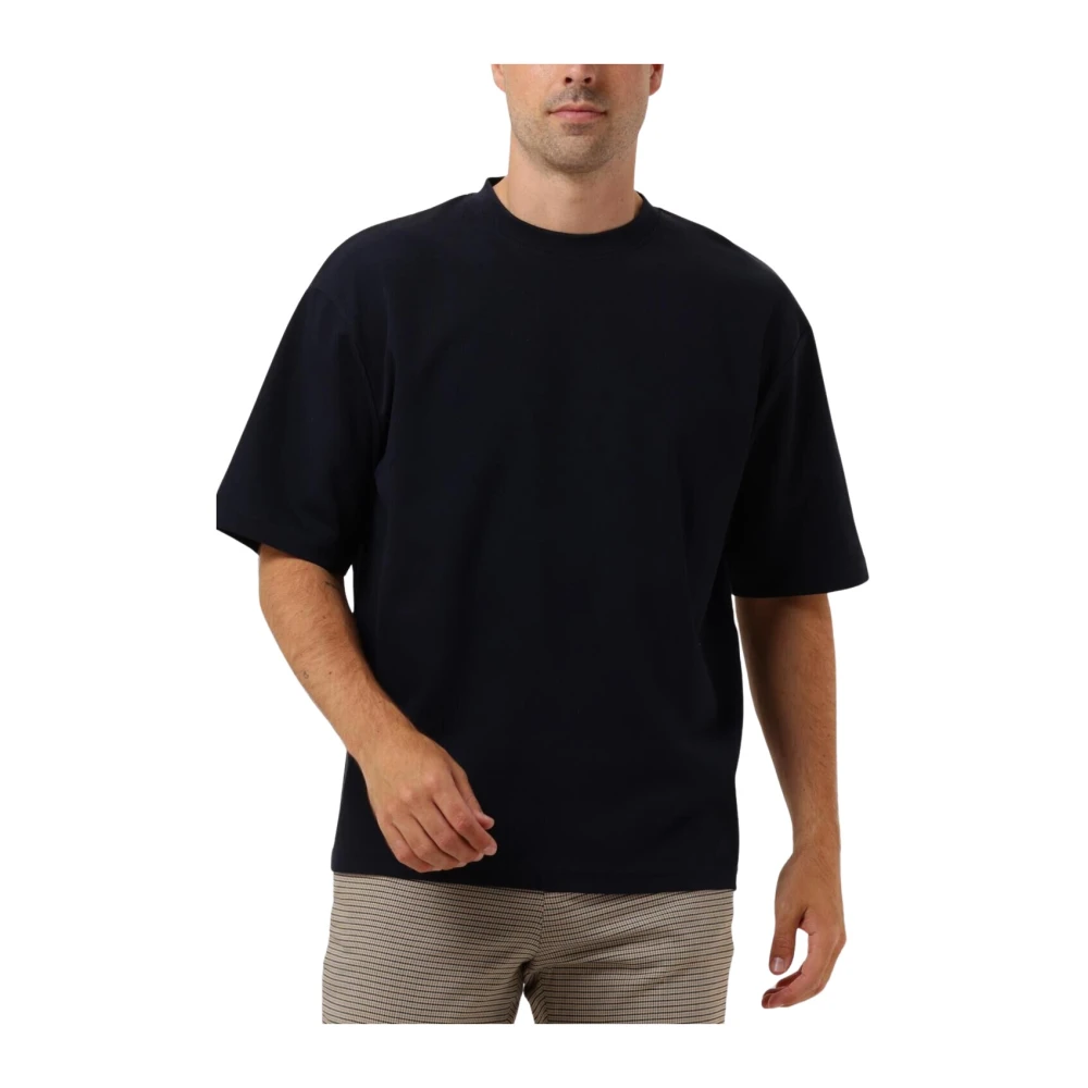 Selected Homme Heren Polo & T-shirt Loose Fit O-neck Tee Blue Heren