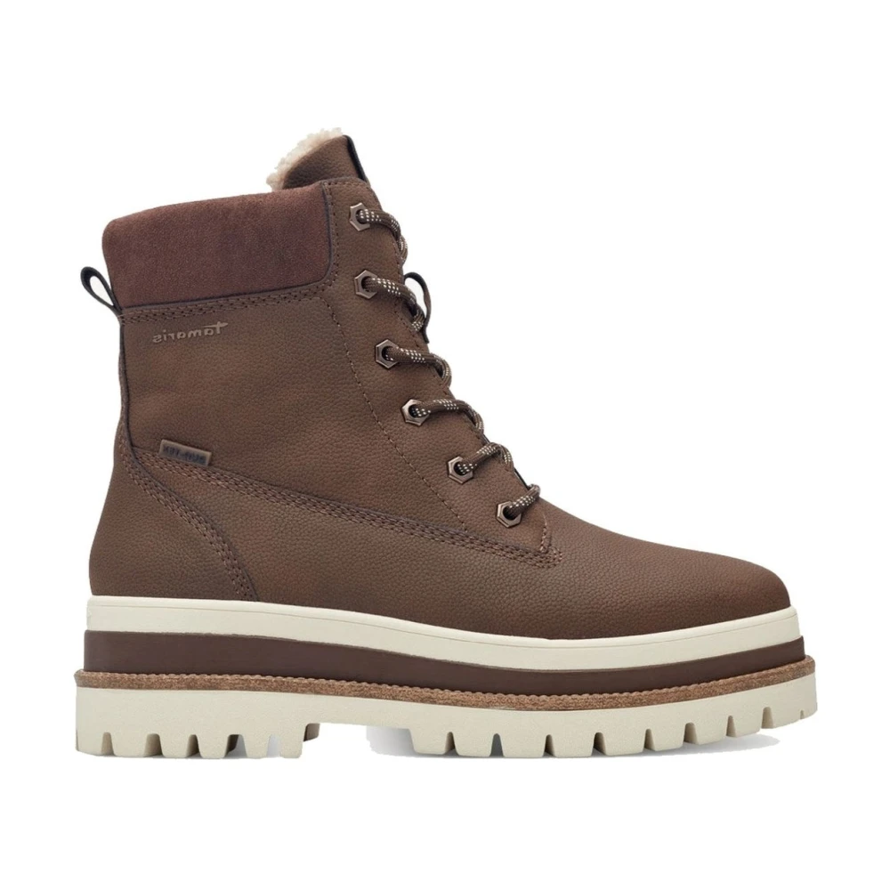 Tamaris Women's Brown Lace-Up Boots, 5 Uk, Lace Ankle Boots