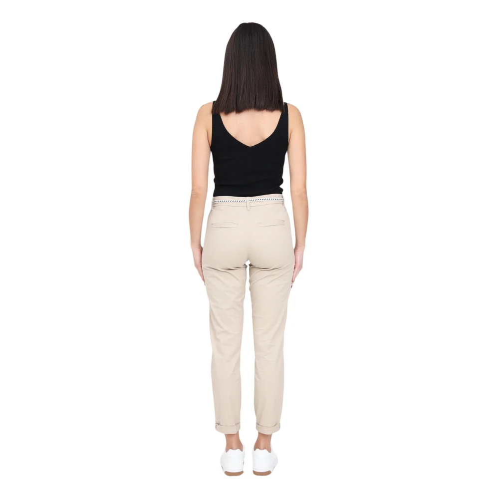 Only Cropped Jeans Beige Dames