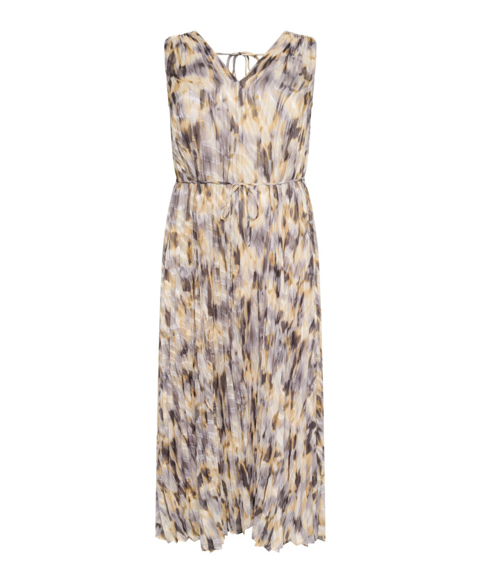 robe-grise-a-imprime-flou