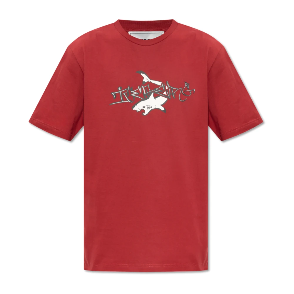 Iceberg T-shirt met logo Red Heren