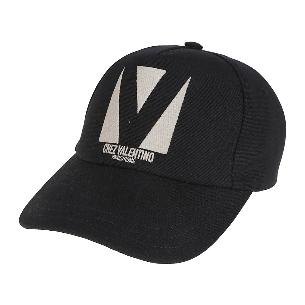 Valentino Garavani Men's Black Hats & Caps, 58 Cm, Classic Baseball Hat