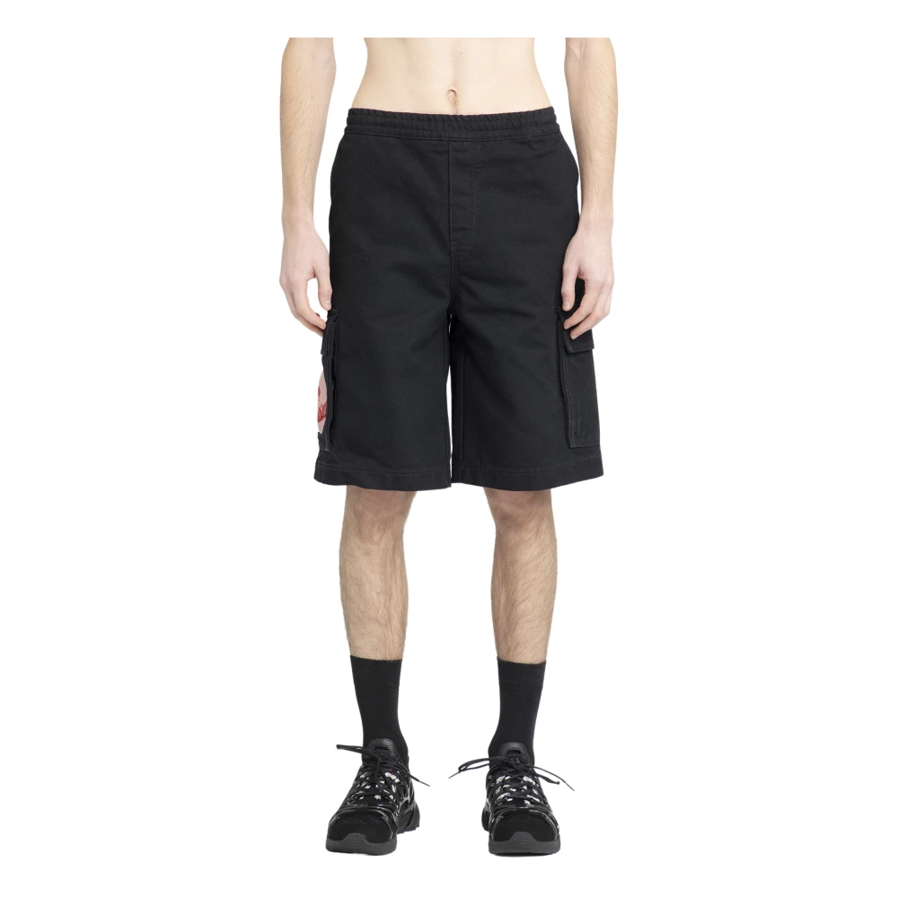 44 Label Group Shorts de sport décontractés pour hommes Black Heren