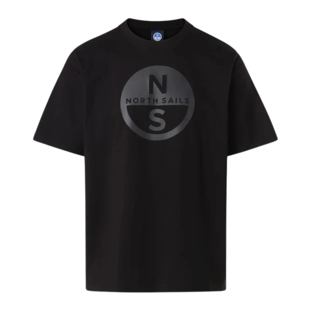 North Sails Men's Black T-Shirts, 2XL, Big Logo T-Shirt