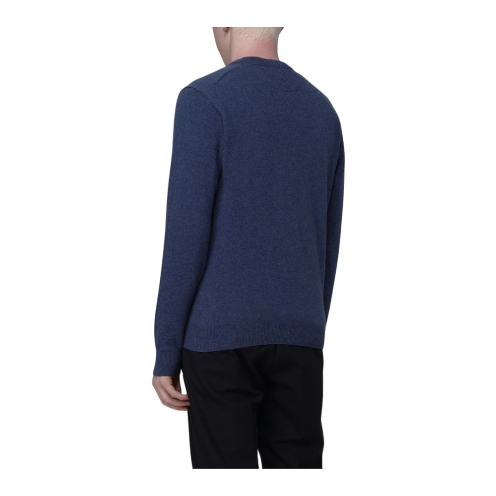 PAUL & SHARK Blauw Melange Wol Ronde Hals Sweater Blue Heren