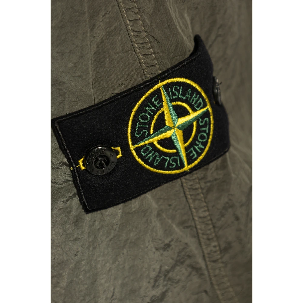 Stone Island Broek met logo Green Heren