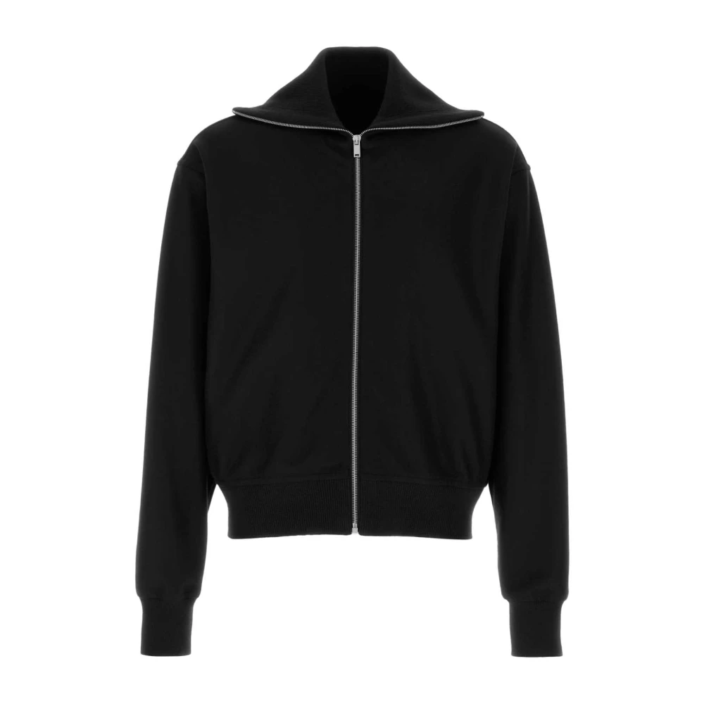 Jil Sander Men's Black Cardigans, M, Wool V-Neck Cardigan