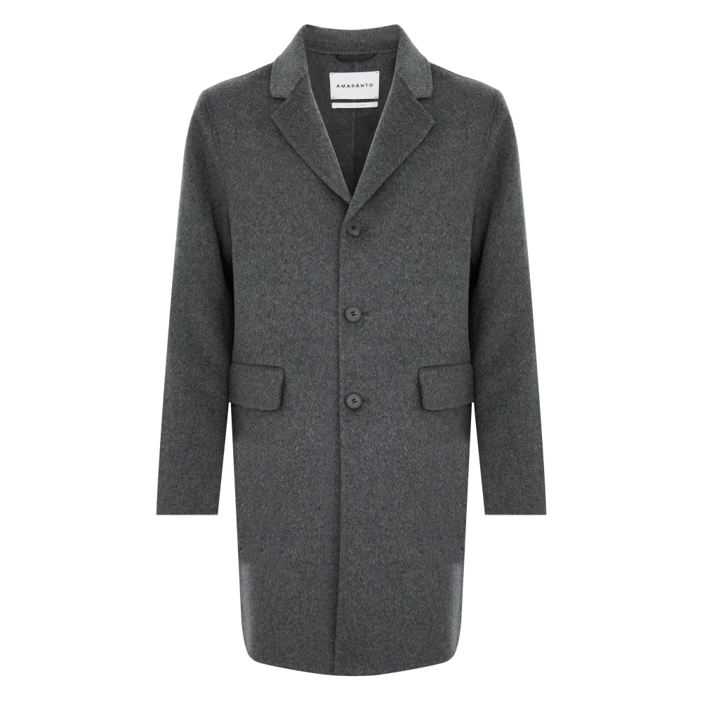Amaránto Grijze Winterjas Herenmode Gray Heren