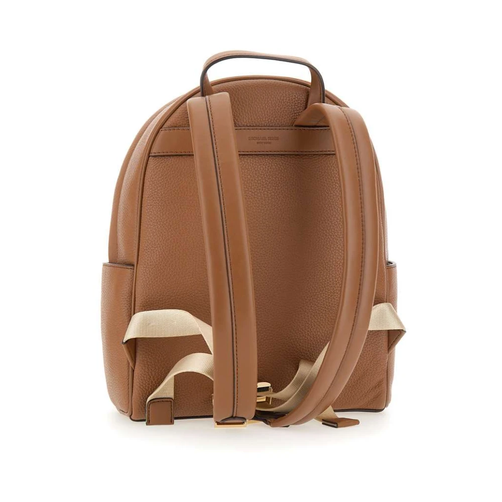 Michael Kors Tumbled Leren Rugzak Bruine Kleur Brown Dames