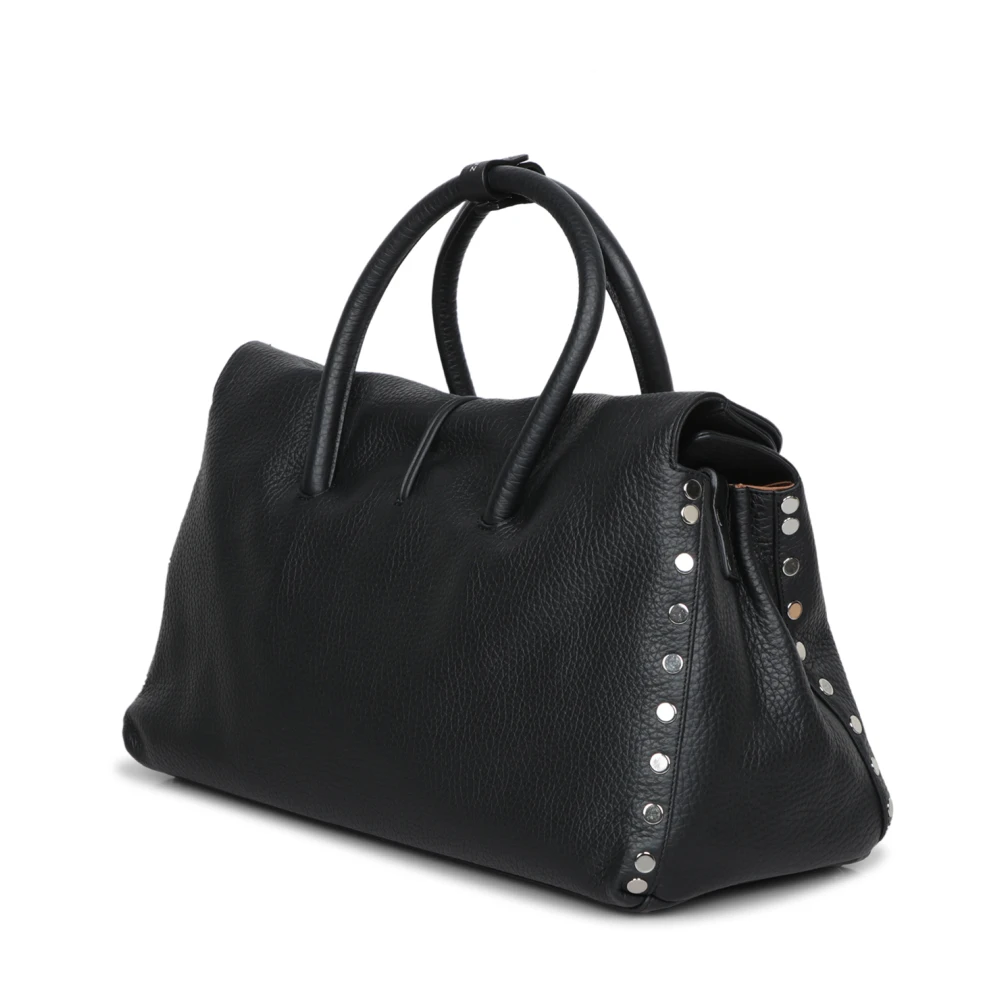 Zanellato Premium Leren Weekendtas Black Dames
