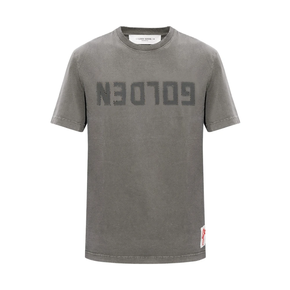 Golden Goose Uomo Grigio - Logo T-Shirt - Tops - M