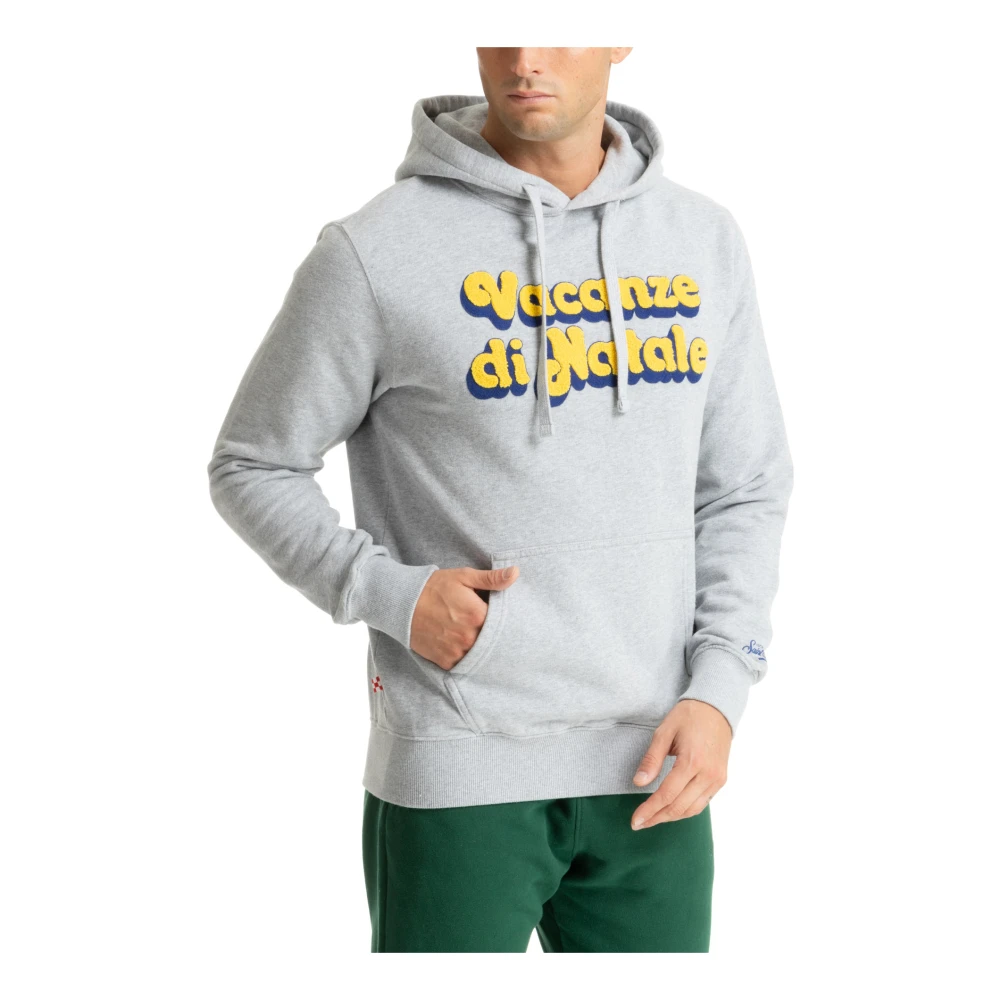 MC2 Saint Barth Kerstvakantie Hoodie met trekkoord Gray Heren