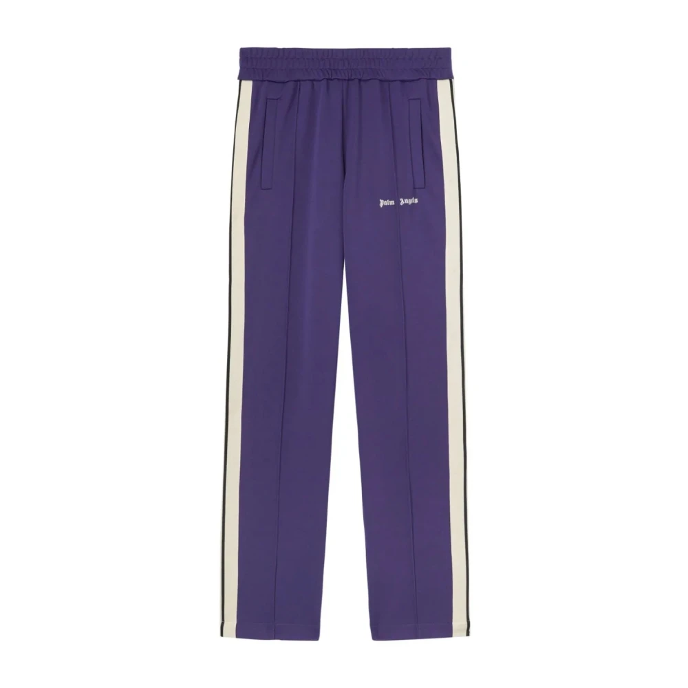 Palm Angels Logo Track Pants Klassieke Stijl Blue Heren