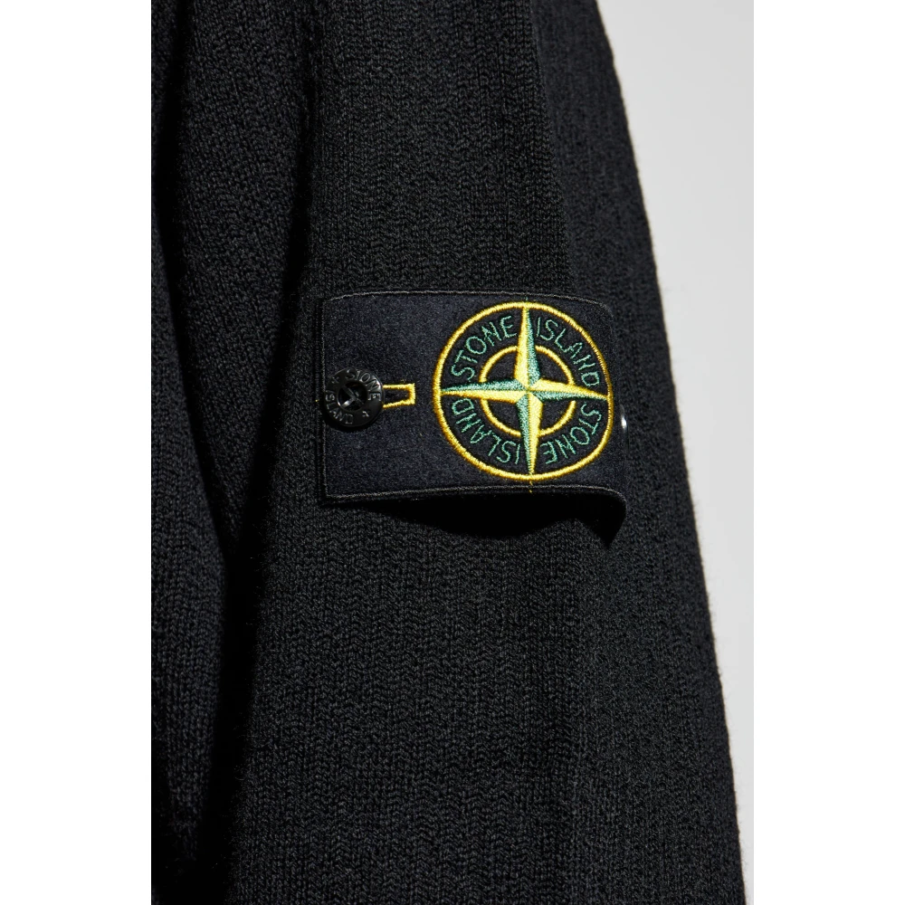 Stone Island Wollen trui Black Heren