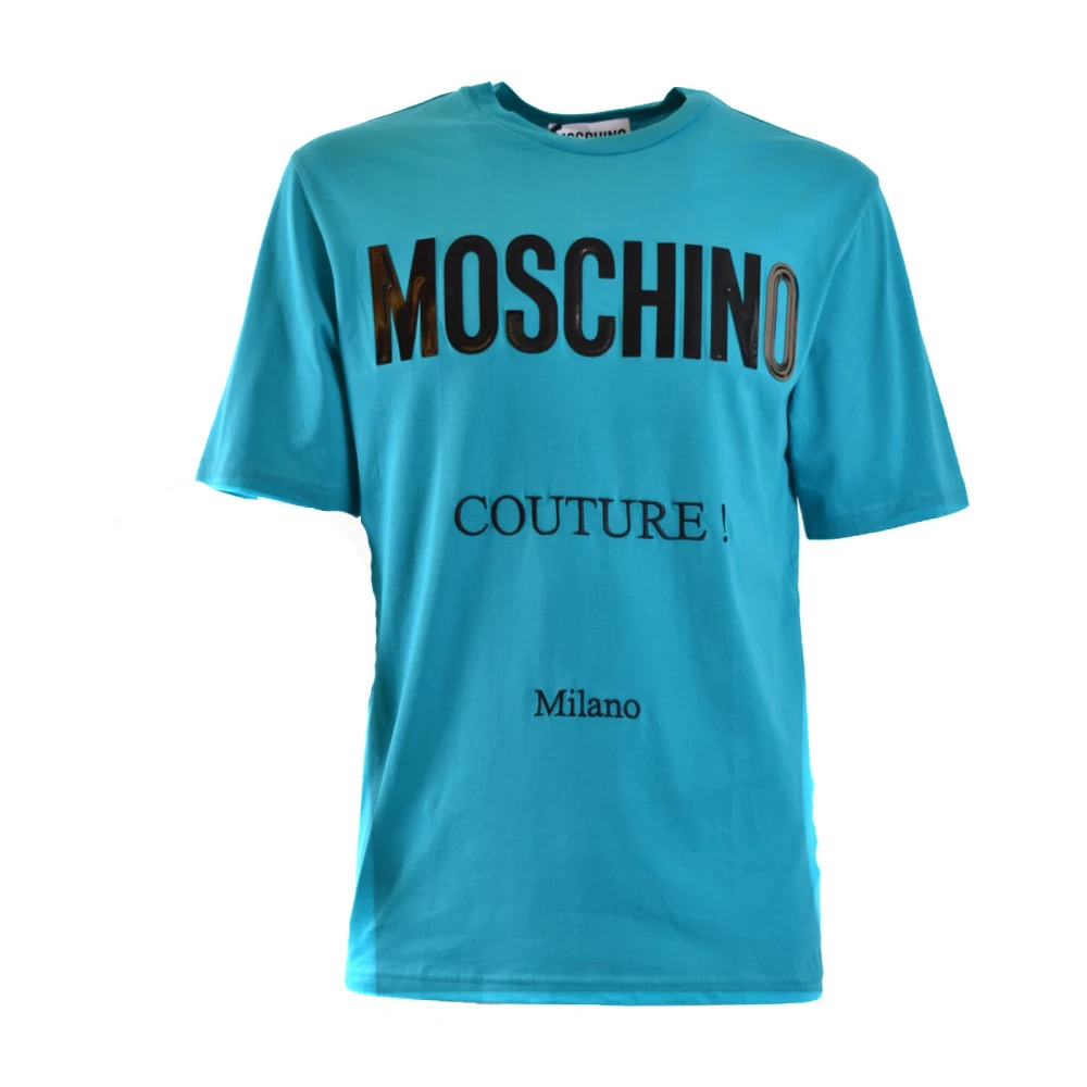 Moschino Uppgradera din avslappnade garderob med snygga T-shirts Blue, Herr