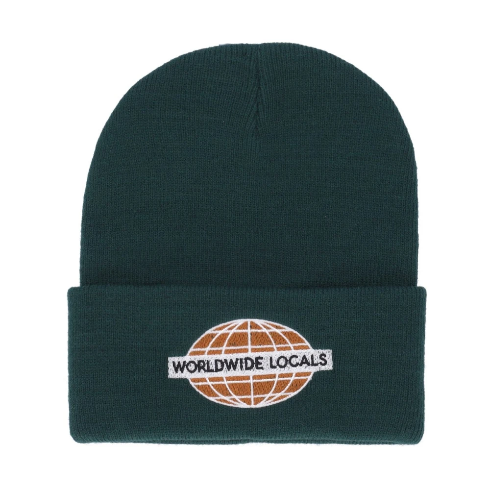 Usual Groene Worldwide Locals Beanie Hoed Green Heren