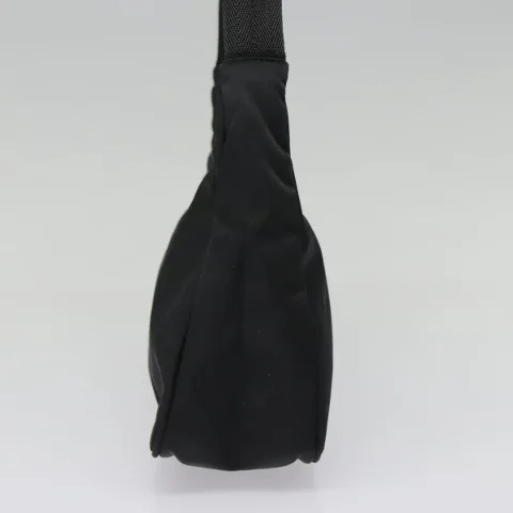 Prada Vintage Pre-owned Nylon handbags Black Dames