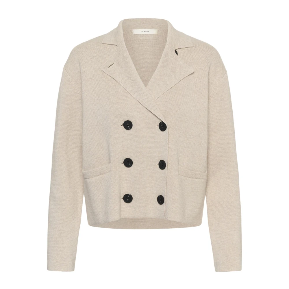 Inwear Women's Beige Cardigans - Cardigans - Xl - Knitwear