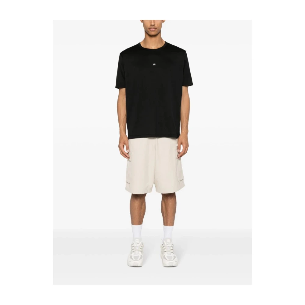 C.P. Company Zwarte T-shirts Polos Ss24 Black Heren