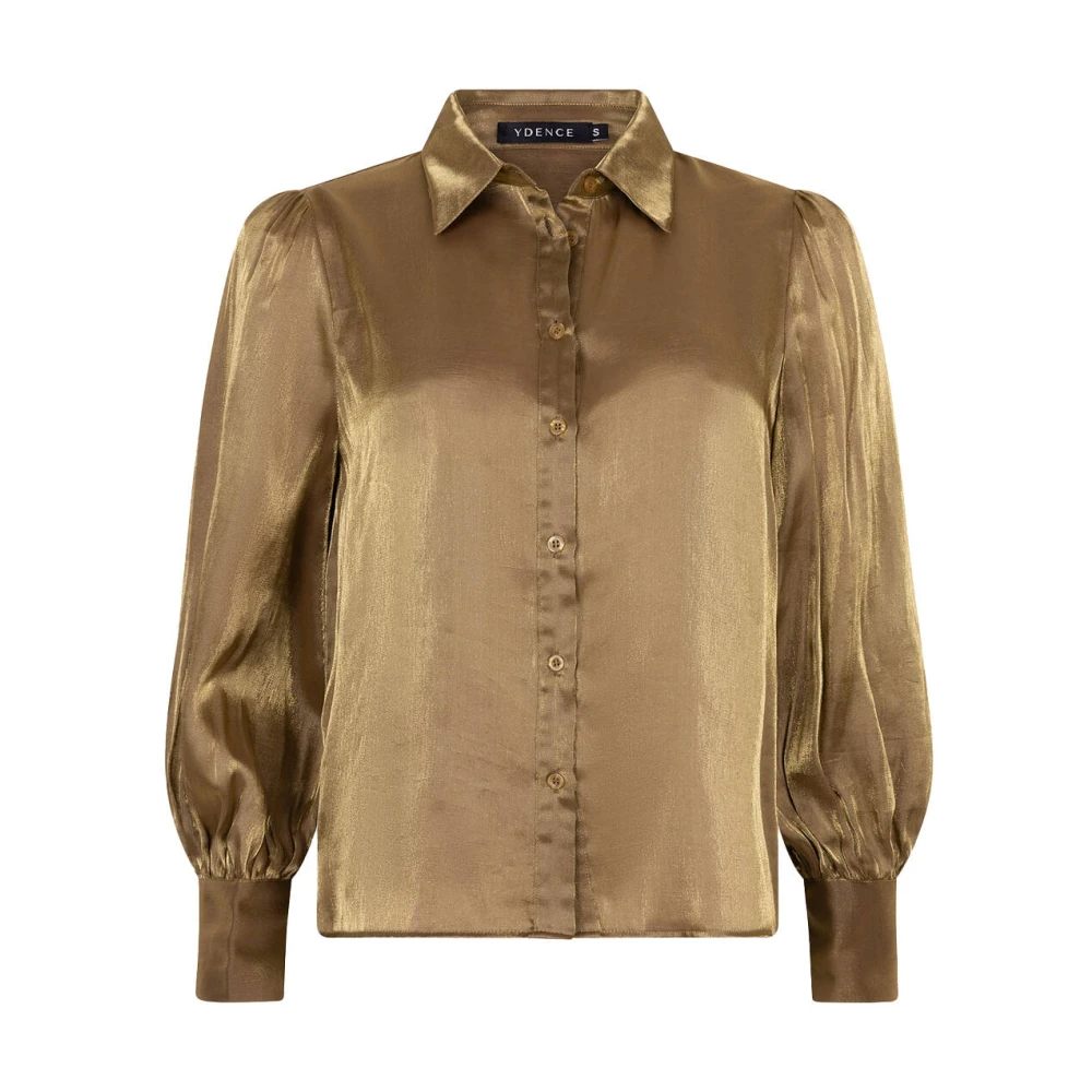Ydence Lange Mouw Blouse Ws2415 Brown Dames