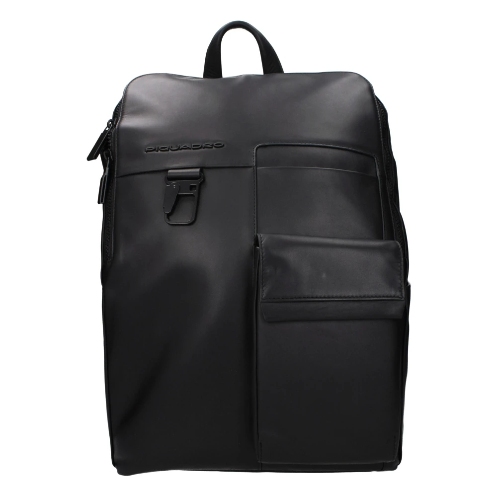 Piquadro Homme Noir Sacs, Taille: One Size Ca5988s123n Sac À Dos En Cuir