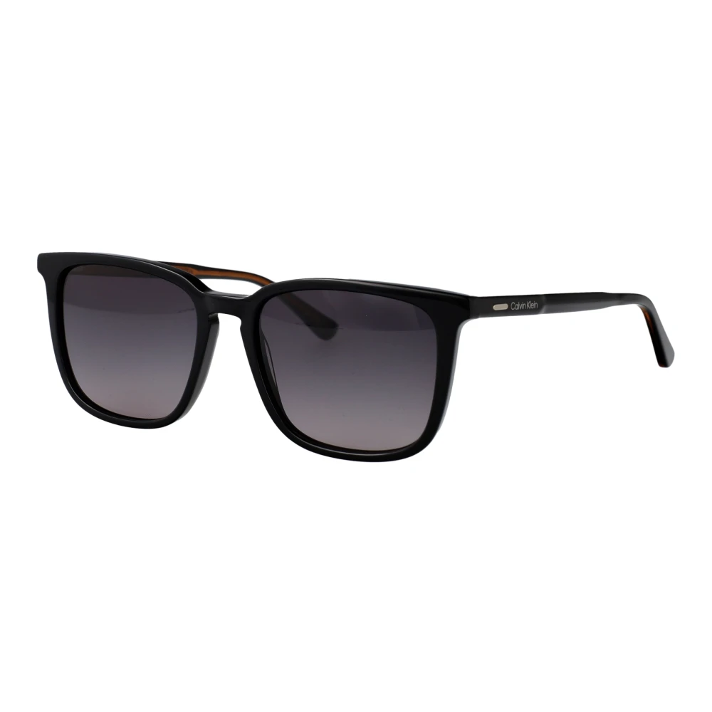 Calvin Klein Men's Black Sunglasses, 54 Mm, Slim Modified Rectangle Sunglasses
