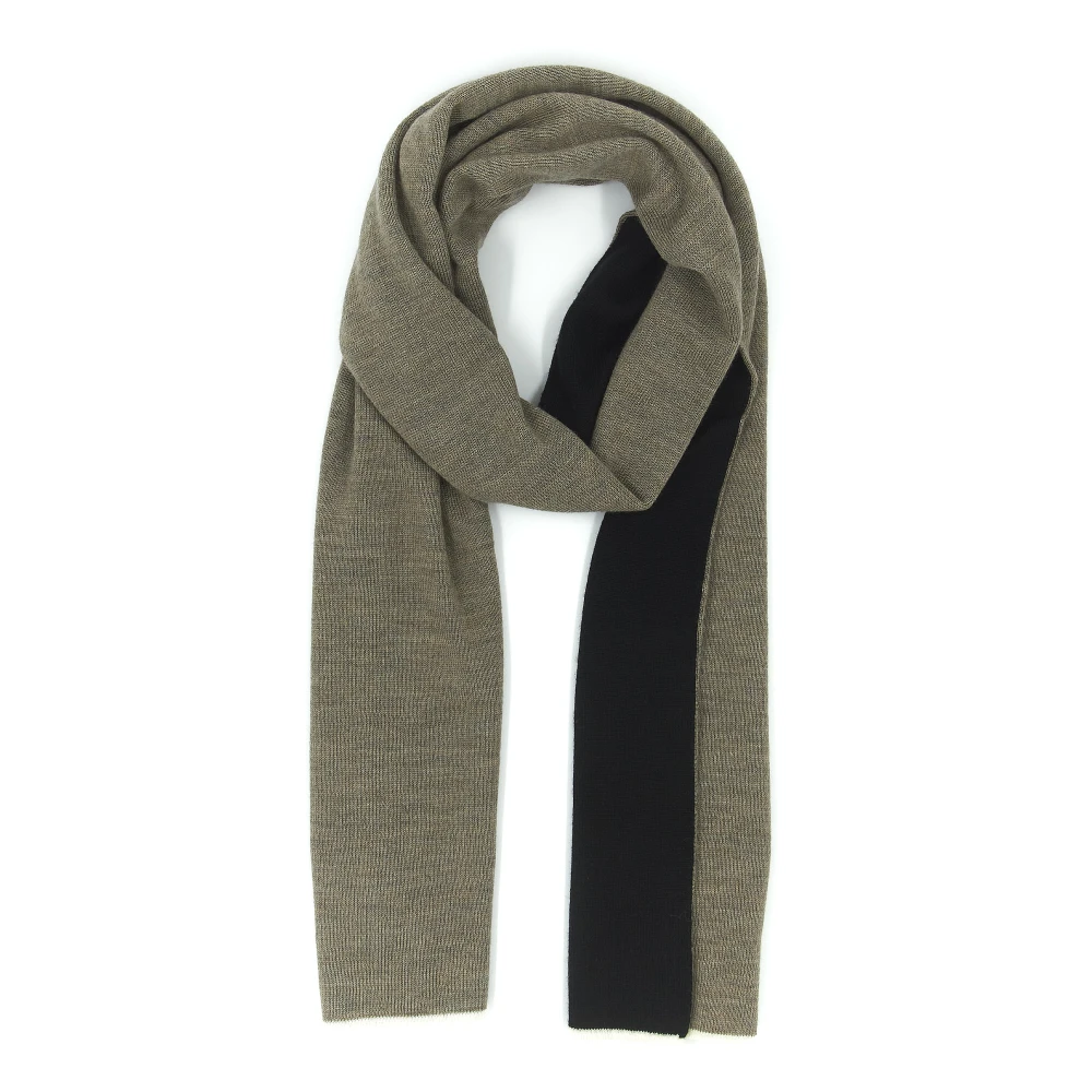 Gallo Zwart Wol Zijde Kasjmier Sjaal Multicolor Dames