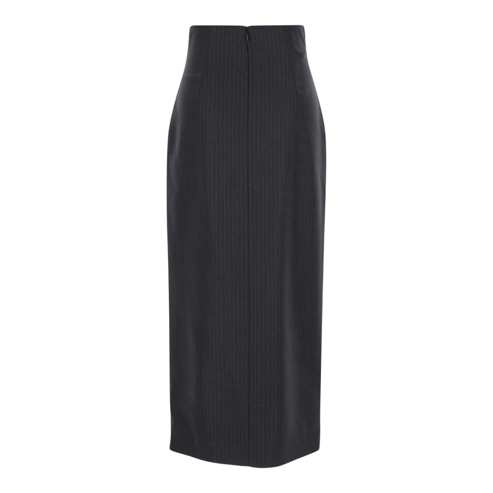 alexander mcqueen Pinstripe Wol Rok Grijs Gray Dames