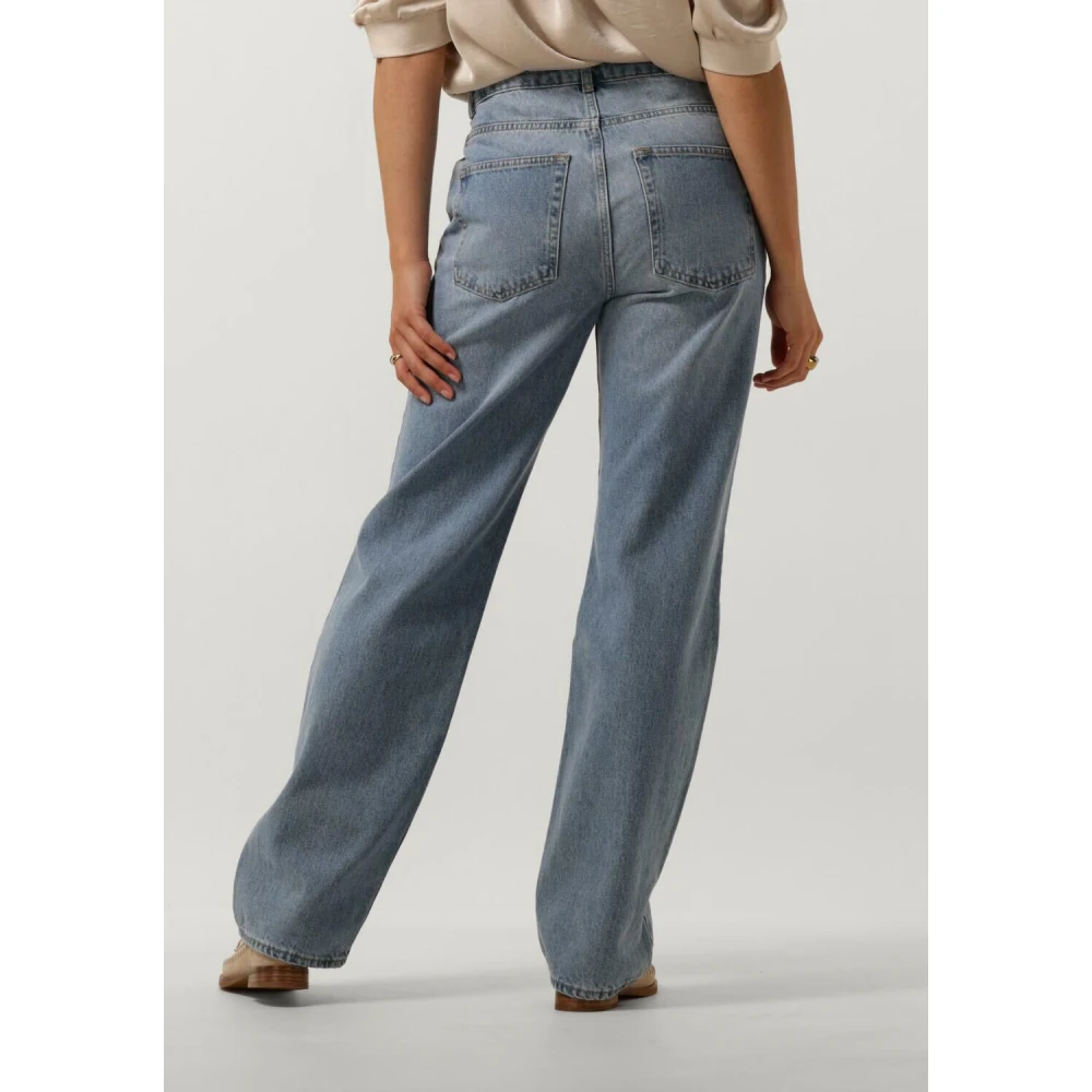NEO NOIR Lichtblauwe Wide Jeans Simona D Blue Dames