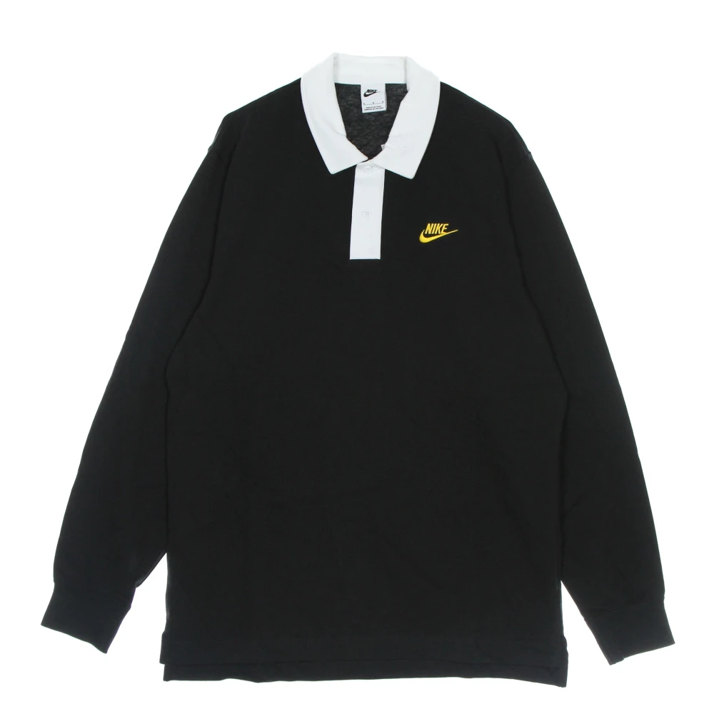 Nike Longsleeve Polo Trend Rugby Top Black Heren