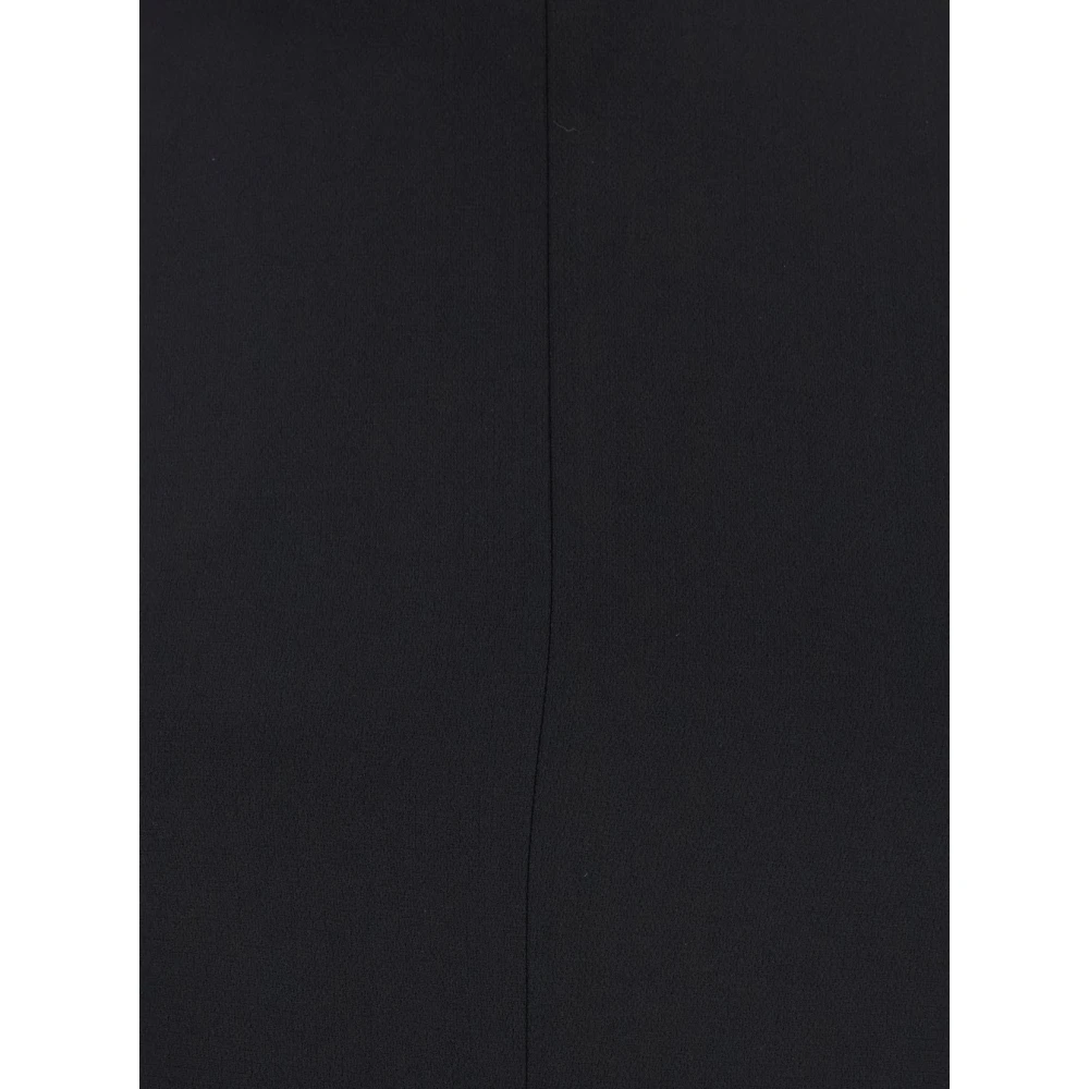 Theory Zwarte mouwloze jurk met voorste split Black Dames