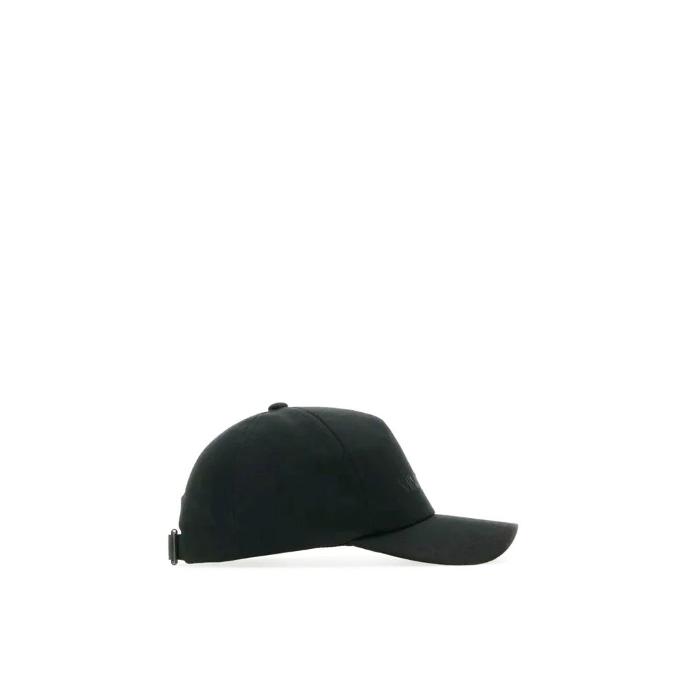 Saint Laurent Zwarte Logo Baseballpet Accessoires Black Heren