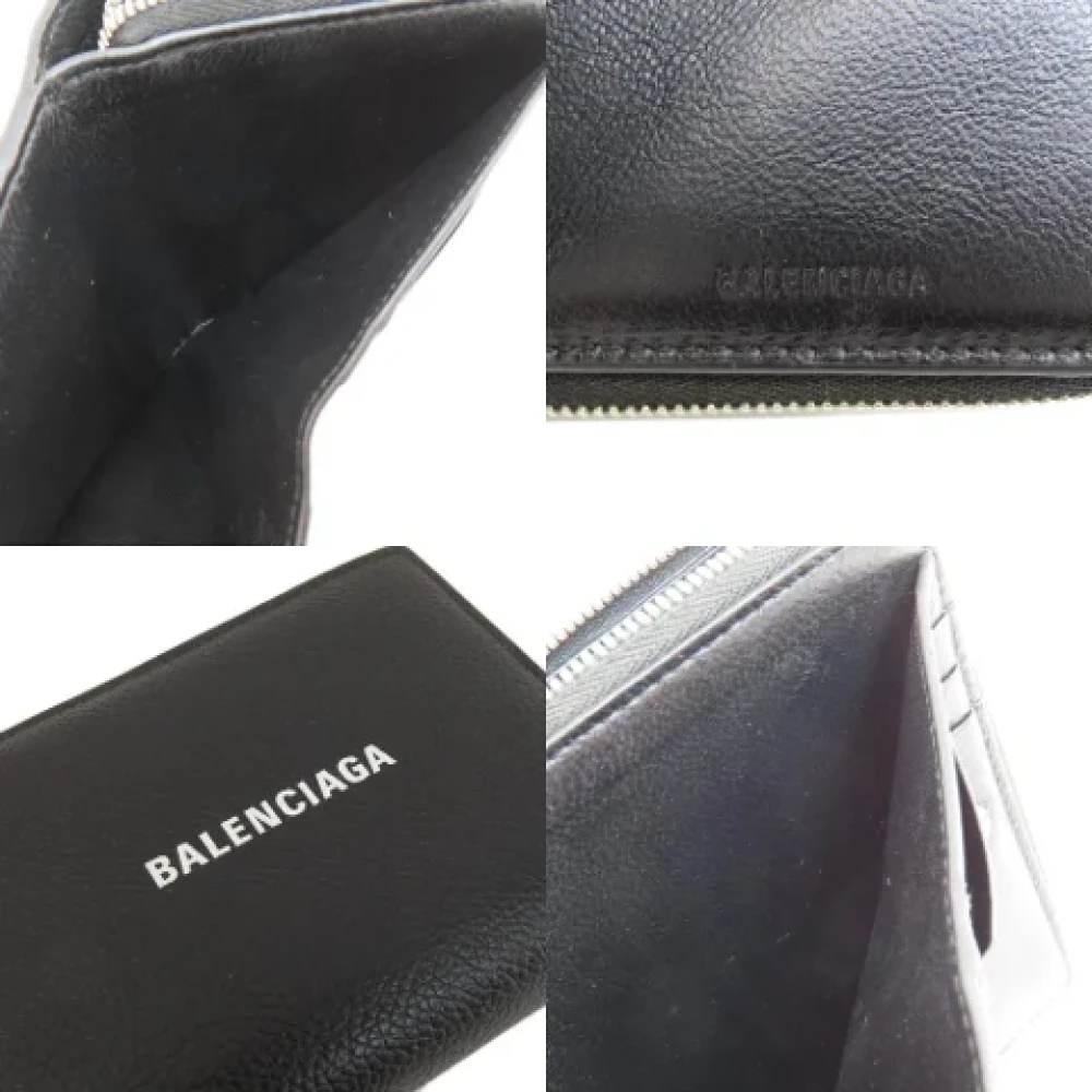 Balenciaga Vintage Pre-owned Leather wallets Black Dames