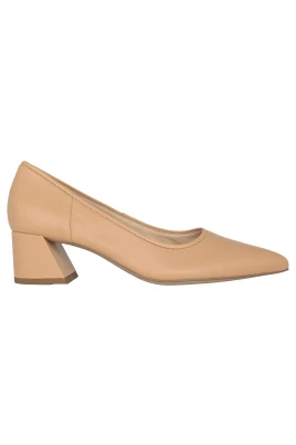 Beige Dammpump - Premium Skor