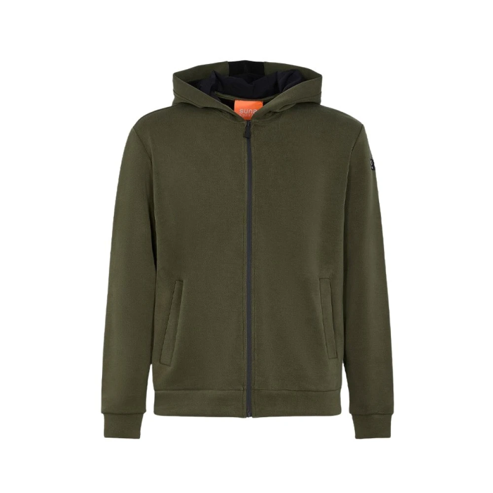 Suns Men's Green Hooded Zip-Through Sweatshirt