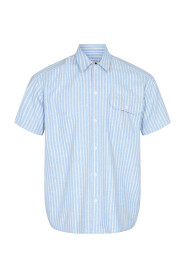Sky Blue Anerkjendt Akotto S/S Stripe Shirt Skjorte