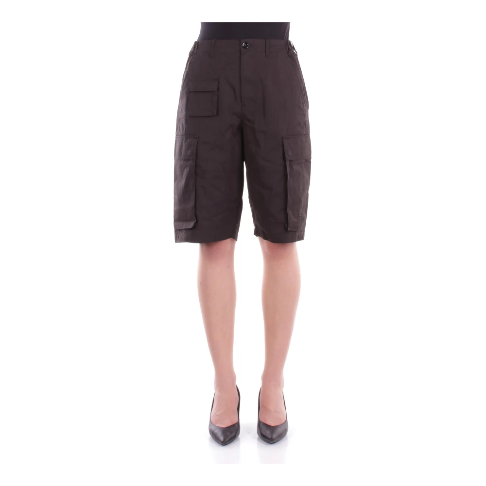 Mm6 Maison Margiela Girls Black Shorts, 14 Y, Logo Shorts With Pockets