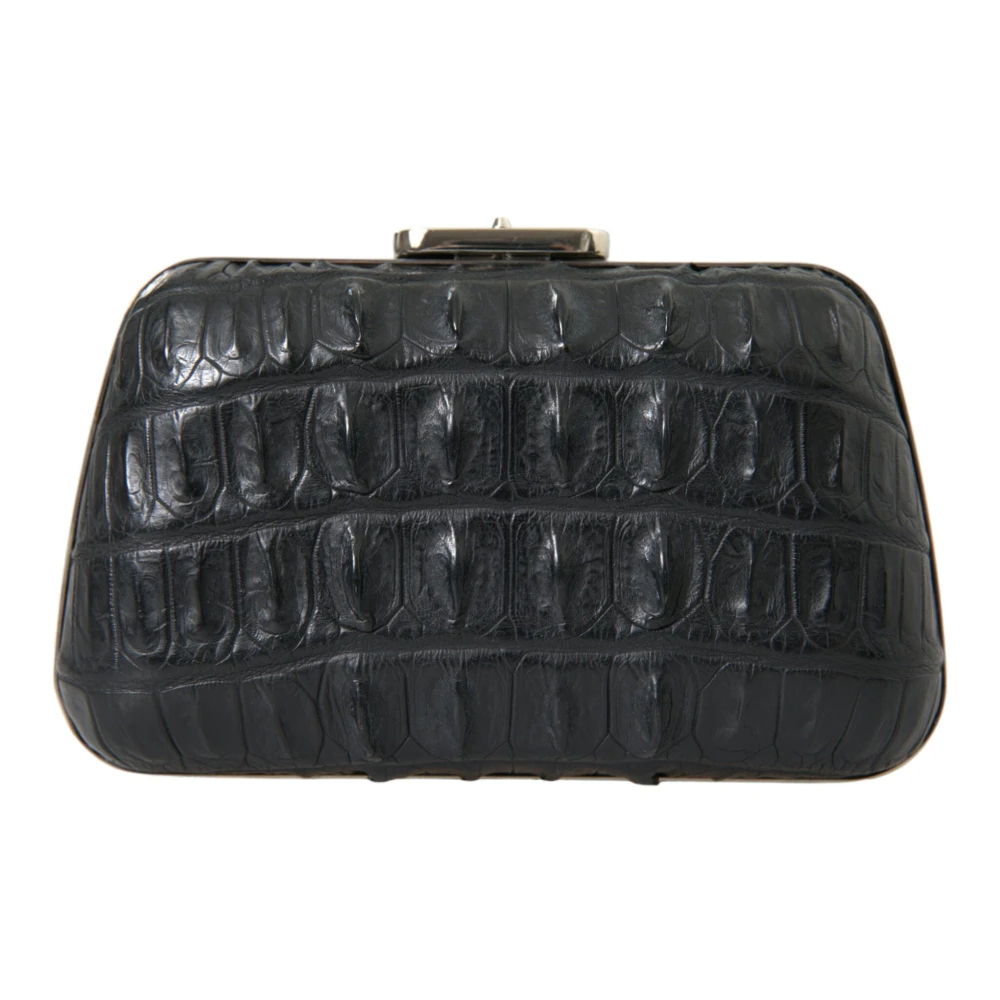 Balenciaga Elegante Krokodillenleren Avond Clutch Black Dames