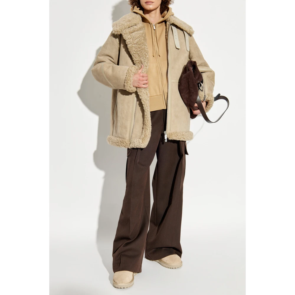 Burberry Schapenvacht Jas Beige Dames
