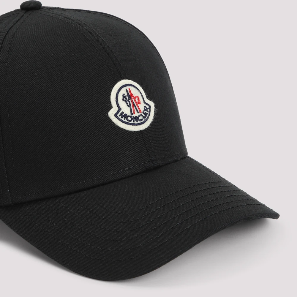 Moncler Klassieke Baseballpet voor Sportieve Stijl Black Heren