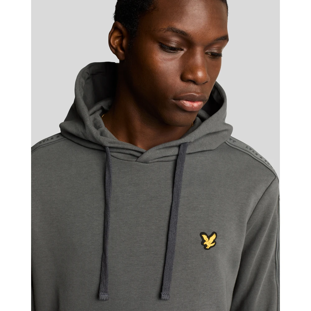 Lyle & Scott Mid Layers Tape Hoodie Gray Heren