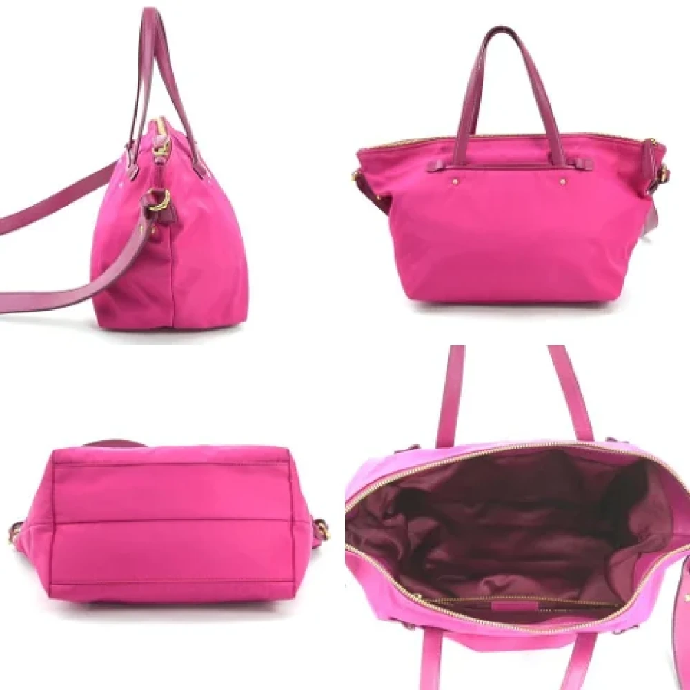 Salvatore Ferragamo Pre-owned Fabric handbags Pink Dames
