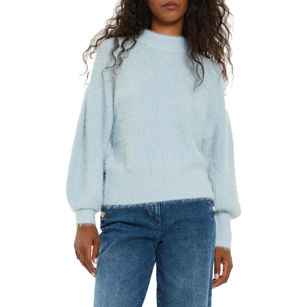 Guess Heldere Blauwe Trui met Keyla Bont Blue Dames