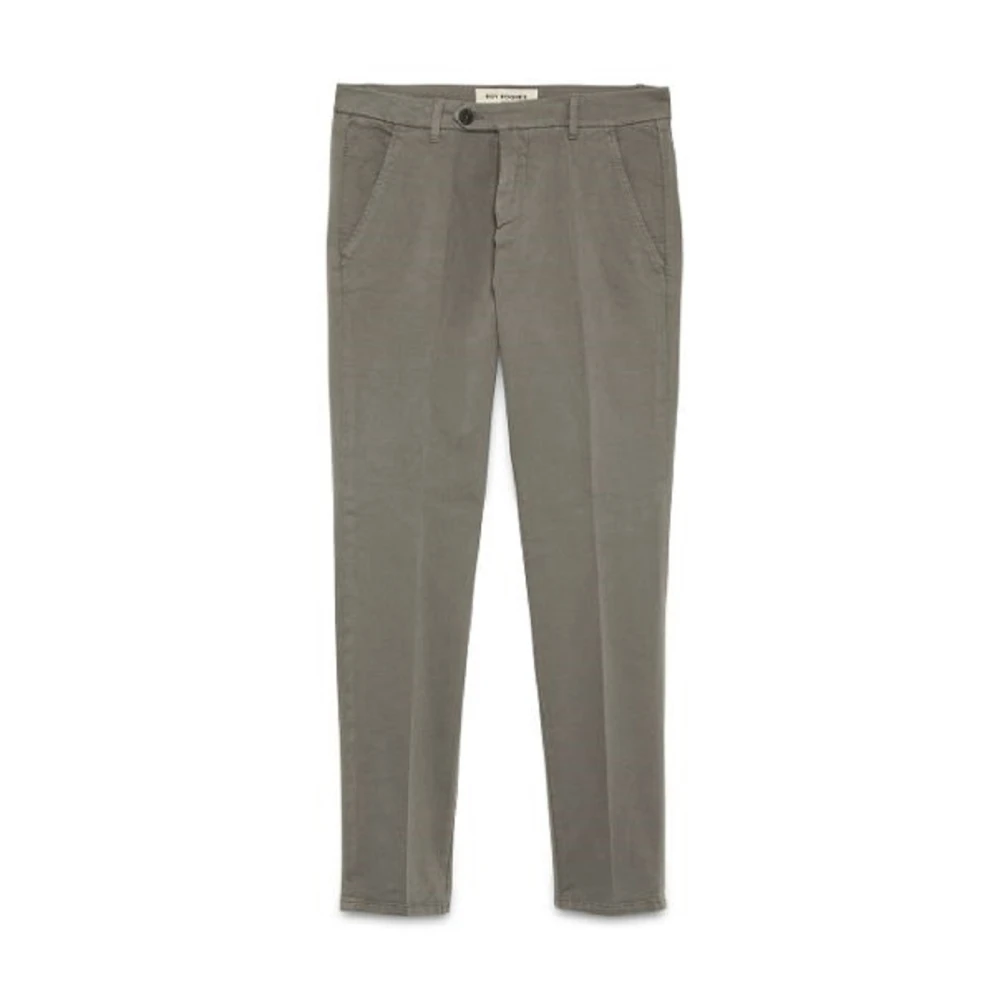 Roy Roger's Grijze Winter Gabardine Broek Gray Heren