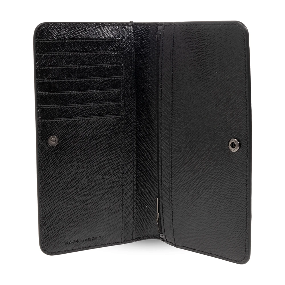 Marc Jacobs Portemonnee met logo Black Dames